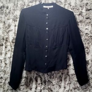 Black Morgane Le Fay Dress Shirt